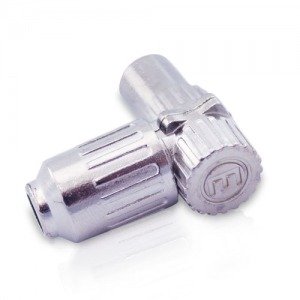 CONECTOR MACHO TV ACODADO METALICO - GSC