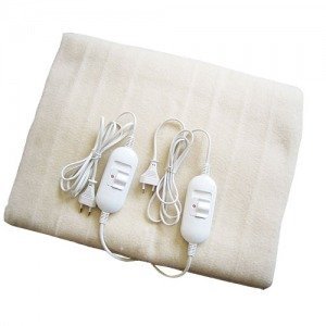 MANTA ELECTRICA DOBLE 160X140CM. 2X60W BLANCA - GSC