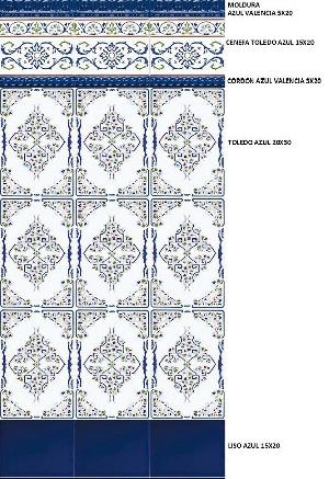 ZOCALO TOLEDO AZUL (SOLO A EFECTOS INFORMATIVOS) - YRI