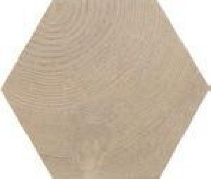 PAVIMENTO 17,5X20 PORCELANICO HEXAGONAL HEXAWOOD TAN COD. 21628 - MGR