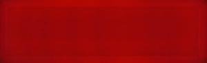 PLAQUETA BISELADO 10X30 ROJO BRILLO - YRI