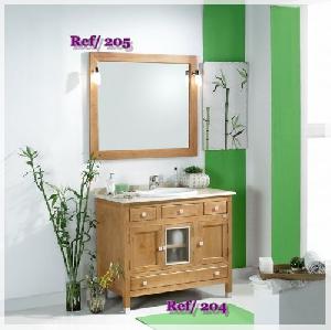 GAUDI-204/205 CONJUNTO MUEBLE 100X56X85 +ESPEJO (MUEBLE BAÑO LOW COST) - ABA