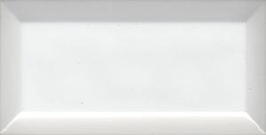 PLAQUETA BISELADO 10X20 B.15 A. BLANCO - LUX