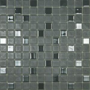 MOSAICO ENMALLADO AUTOADHESIVO 30,5X30,5 VIDRIO KISS 23 GREY - CRP