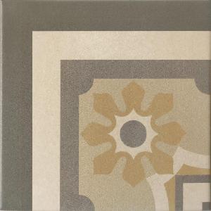 MOSAICO HIDRAULICO 20X20 PORCELANICO BURGUNDY CORNER - MGR