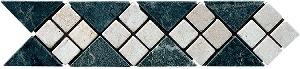 LISTELO MARMOL 7X28 LAURA LAURA VERDE CREMA MARFIL - MMM