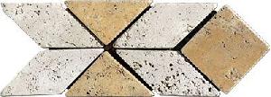 LISTELO MARMOL 6X15 TAMPA TRAVERTINO AMARILLO CREMA - MMM
