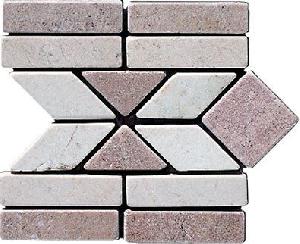 LISTELO MARMOL 15X15 FLORIDA ROSA LEVANTE CREMA MARFIL - MMM