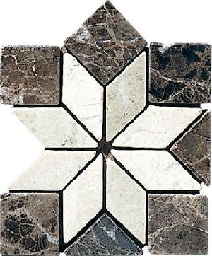ESQUINA MARMOL 15X15 FLORIDA MARRON EMPERADOR CREMA MARFIL - MMM
