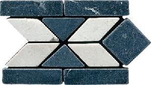 LISTELO MARMOL 10X15 ORLANDO NEGRO MARQUINA CREMA MARFIL - MMM