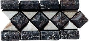 LISTELO MARMOL 10X18 CIBELES MARRON EMPERADOR CREMA MARFIL - MMM