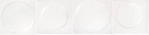 REVESTIMIENTO 20X20 ART20 CIRCLE WHITE MATT (4 MODELOS DIFERENTES) - NAR 