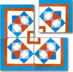 BALDOSA HIDRAULICA 20X20X1,7 COD. 018 - BHI