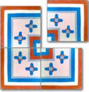 BALDOSA HIDRAULICA 20X20X1,7 COD. 030 - BHI