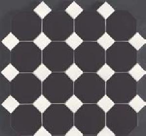 MOSAICO ENMALLADO 37X37 PORCELANICO NOTTE OCTOGONAL-5 (12,2X12,2) - NTC