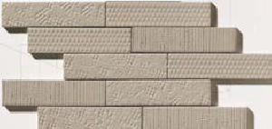 MOSAICO ENMALLADO 40X25 PORCELANICO SATINADO VIVA ENM. TRAB. CENIZA - NTC