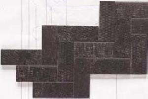 MOSAICO ENMALLADO 21X36 PORCELANICO SATINADO ESPIGA MATTONE MUST - NTC