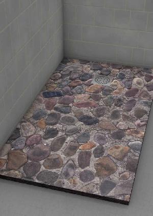 PLATO DUCHA 70X120 IMAGINE CANTO RODADO (ANTIDESLIZANTE) - IMH