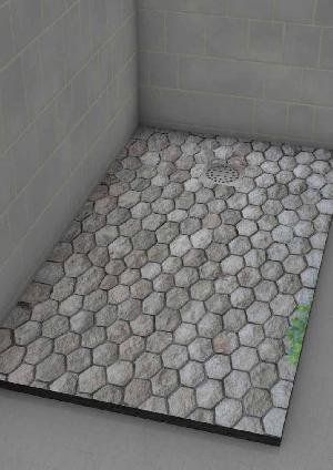 PLATO DUCHA 70X190 IMAGINE PIEDRA COLMENA (ANTIDESLIZANTE) - IMH