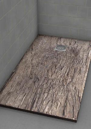 PLATO DUCHA 75X170 IMAGINE MADERA ASTILLADA (ANTIDESLIZANTE) - IMH