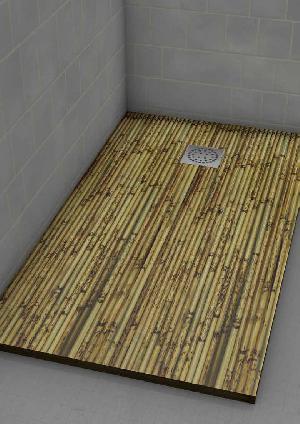 PLATO DUCHA 75X180 IMAGINE MADERA CAÑA (ANTIDESLIZANTE) - IMH