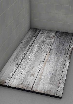 PLATO DUCHA 75X190 IMAGINE MADERA GRIS (ANTIDESLIZANTE) - IMH