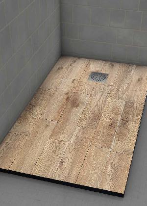 PLATO DUCHA 80X100 IMAGINE PARQUET HAYA (ANTIDESLIZANTE) - IMH
