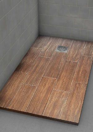 PLATO DUCHA 80X110 IMAGINE PARQUET NOGAL (ANTIDESLIZANTE) - IMH
