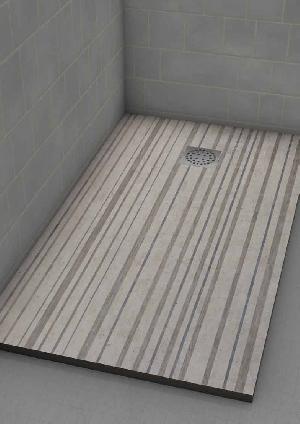 PLATO DUCHA 80X160 IMAGINE BARRAS GRIS (ANTIDESLIZANTE) - IMH