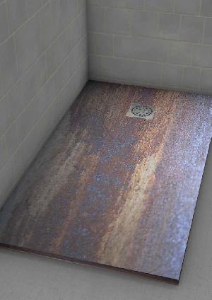 PLATO DUCHA 95X100 IMAGINE OXIDO METAL (ANTIDESLIZANTE) - IMH