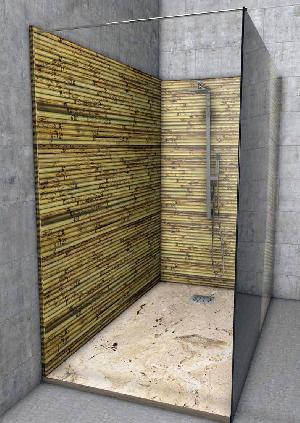 PANEL PLATO DUCHA 100X220 IMAGINE  MADERA CAÑA - IMH