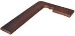 ZANQUIN 41X8X8 MODELO A DERECHA GRES LAVA - GDB
