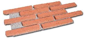 PLAQUETA RUSTICA SUELTA 23X1,5X3,7 ENARENADA ROJO - RLM