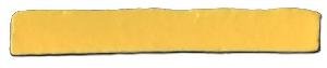 PLAQUETA RUSTICA SUELTA 23X1,5X3,7 ESMALTADA AMARILLO - RLM