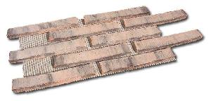 PLAQUETA RUSTICA ENMALLADA 23X1,5X3,7 BLANCO ENVEJECIDO - RLM