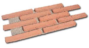 PLAQUETA RUSTICA ENMALLADA 23X1,5X3,7 MANUAL SALMON - RLM