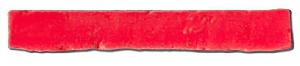 PLAQUETA RUSTICA ENMALLADA 23X1,5X3,7 ESMALTADA CARMIN - RLM