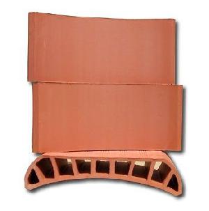 PALET BOVEDILLAS CERAMICAS CURVAS 50X25X13,5 LISO ROJO (96 PIEZAS) - CMA