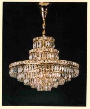LAMPARA TECHO PARIS DIÁM. 60 CM ORO (3 TORRES) CRISTAL ASFOUR - BML