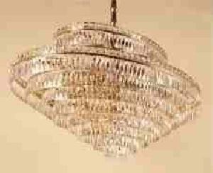 LAMPARA TECHO PARIS OVAL 90X50 NIQUEL CRISTAL ASFOUR - BML