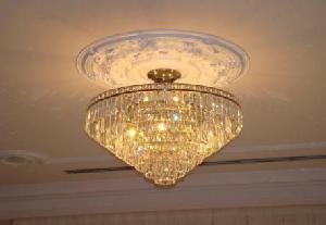 LAMPARA TECHO PARIS PLAFÓN OVAL 90X50 CRISTAL ASFOUR - BML