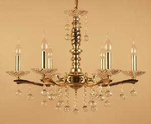 LAMPARA TECHO MILAN 5 BRAZOS FUND. 65X60 BOLAS TALLADAS, CRISTAL ASFOUR - BML